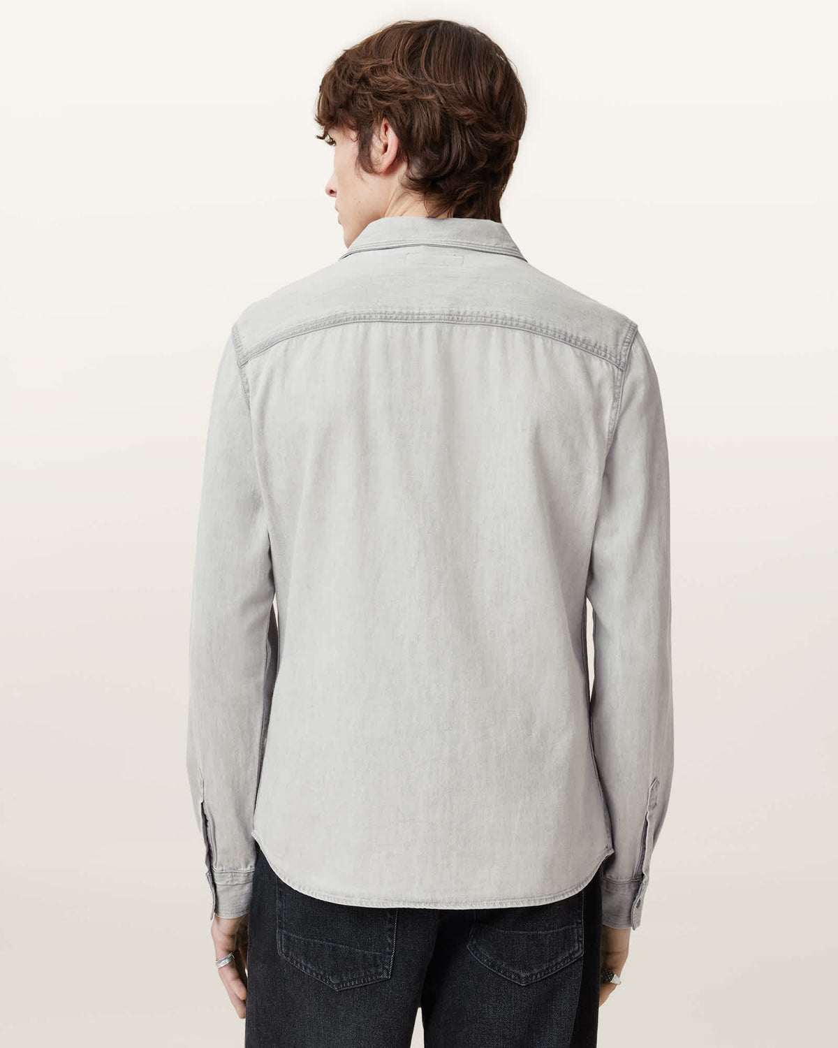 Gleason Ramskull Denim Shirt Grey
