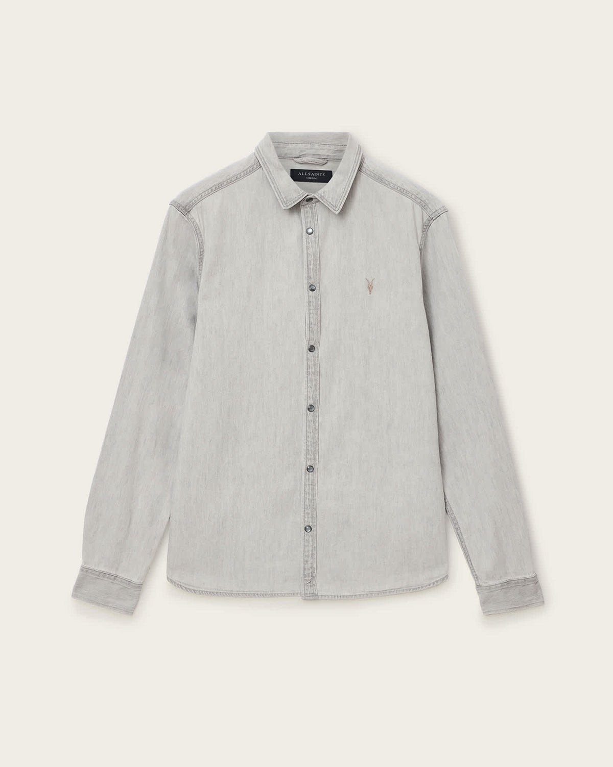 Gleason Ramskull Denim Shirt Grey