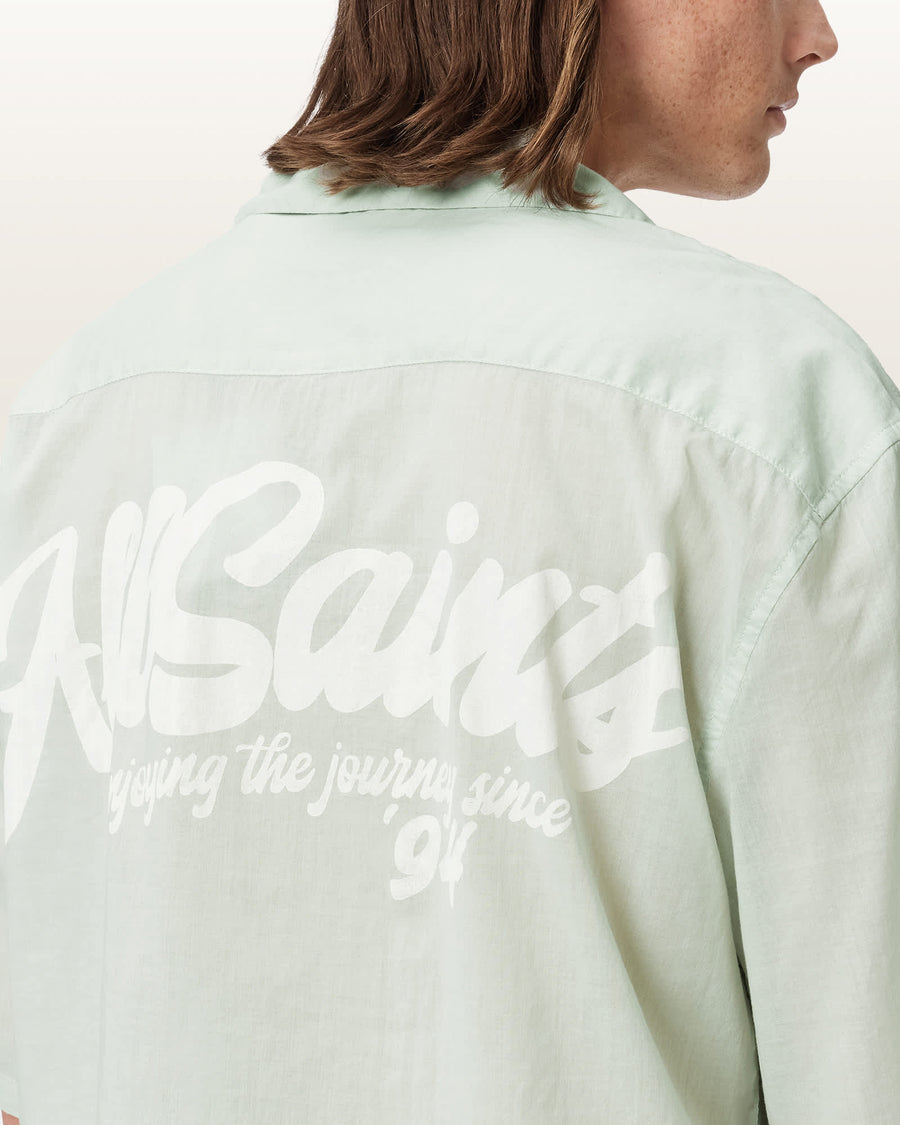 Odyssey Oversized Short Sleeve Shirt POWDERED GREEN