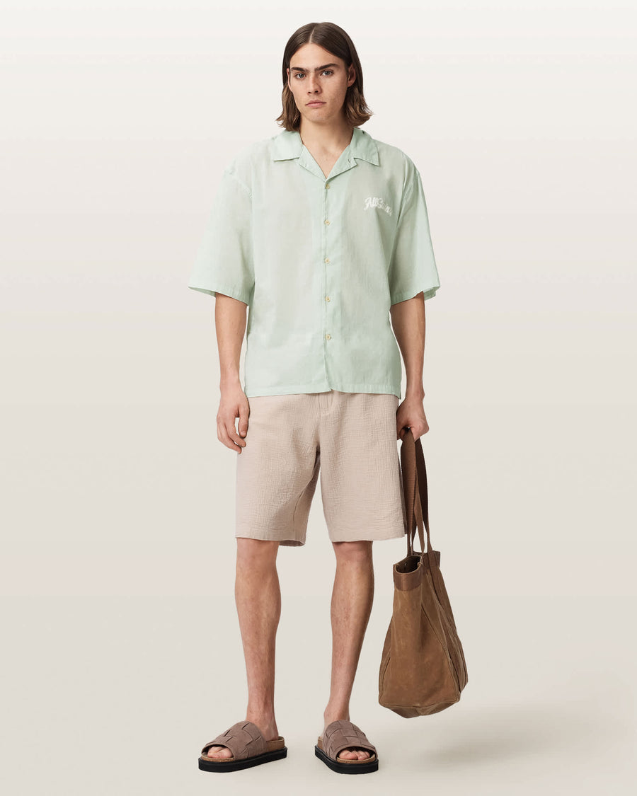 Odyssey Oversized Short Sleeve Shirt POWDERED GREEN