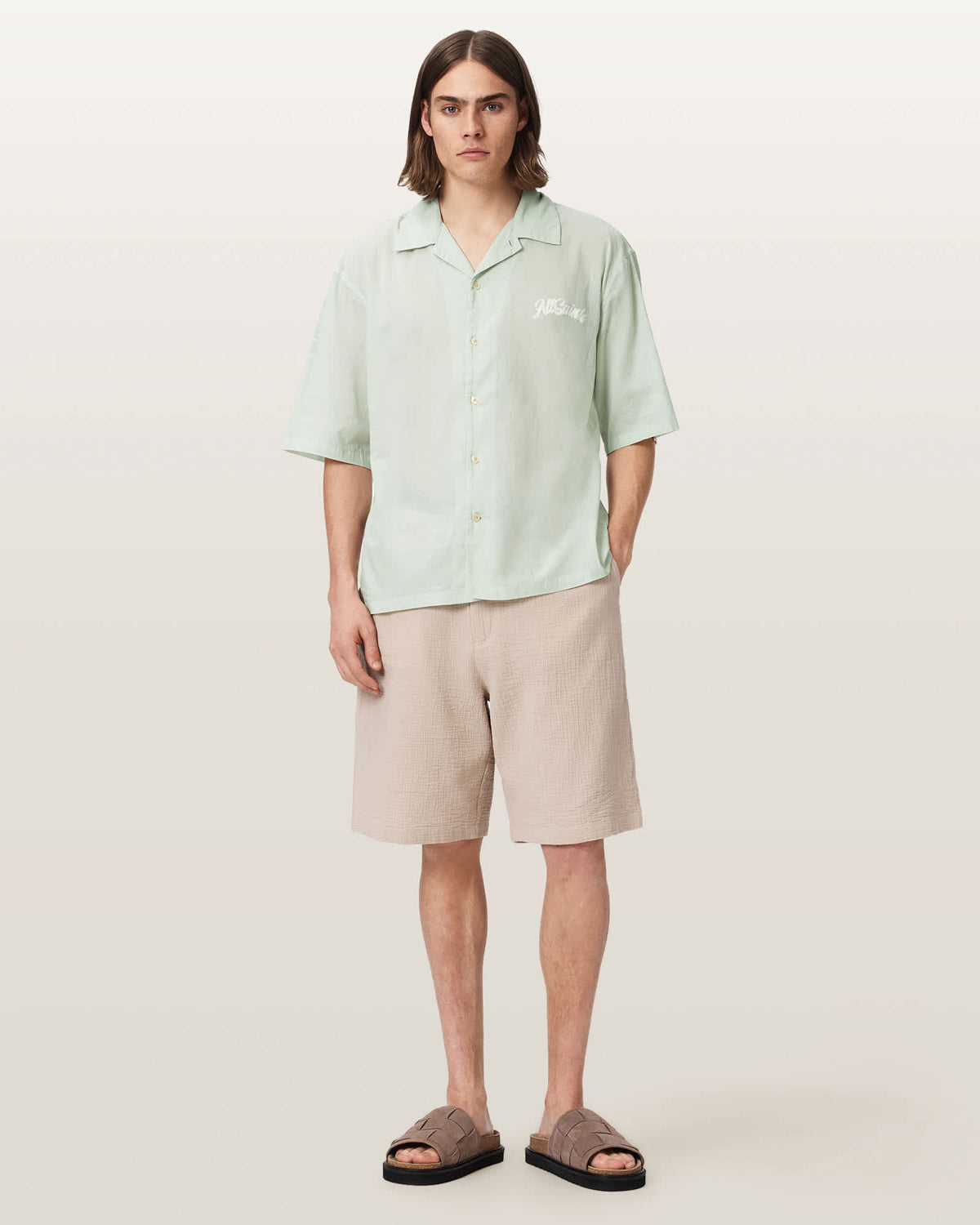 Odyssey Oversized Short Sleeve Shirt POWDERED GREEN