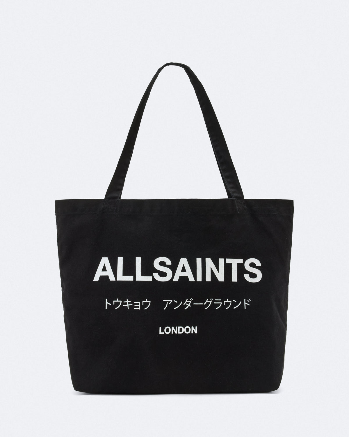 Underground Logo Printed Tote Bag Black/Chalk