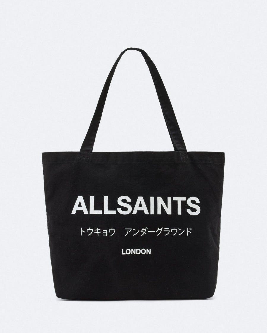 Underground Logo Printed Tote Bag Black/Chalk