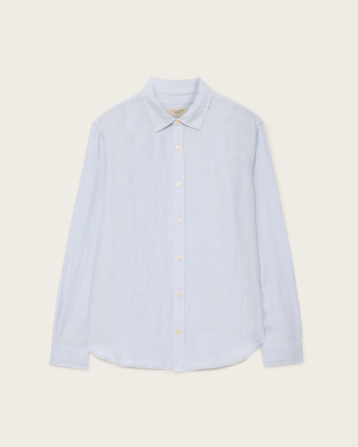 Loom Long Sleeve Linen Shirt VILLA BLUE