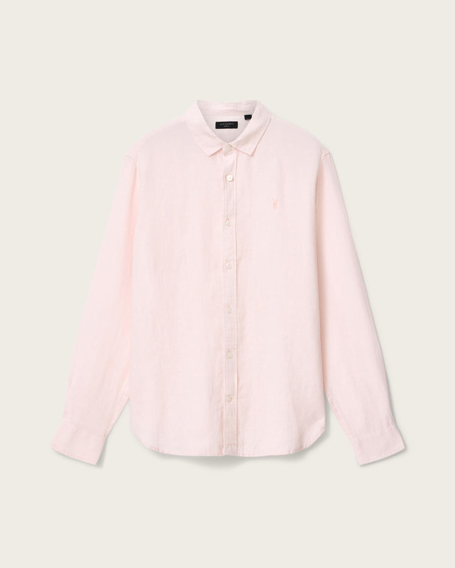 Loom Long Sleeve Linen Shirt SEASHELL PINK
