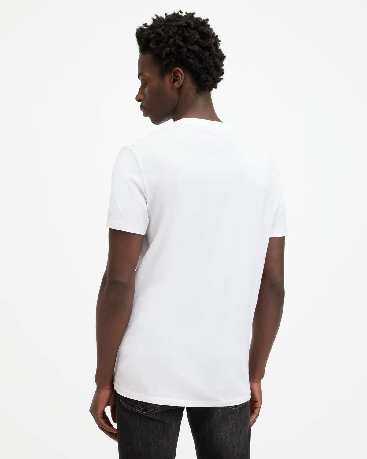 Tonic V-Neck Slim Fit Ramskull T-Shirt Optic White