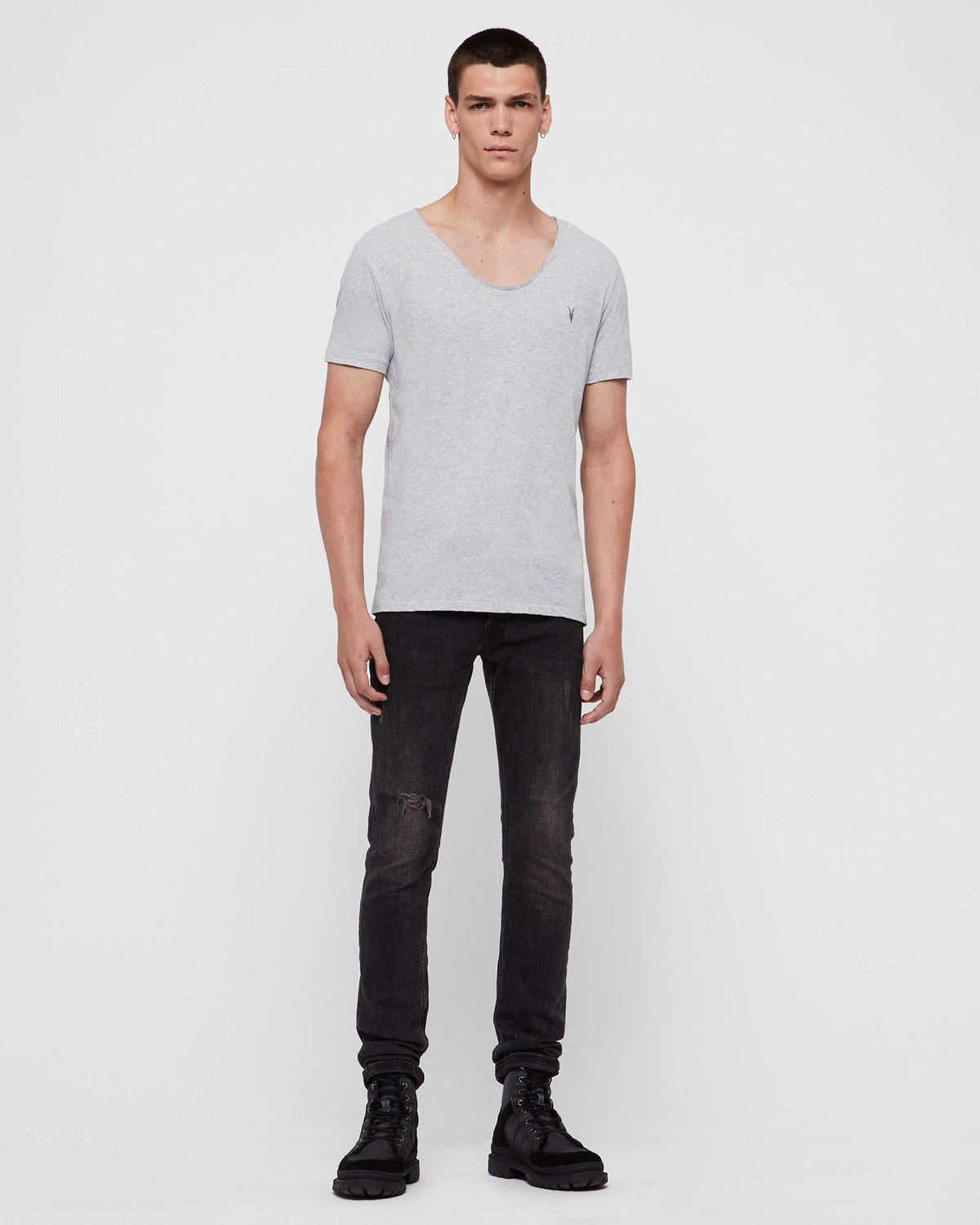 Tonic Scoop T-Shirt Grey Marl