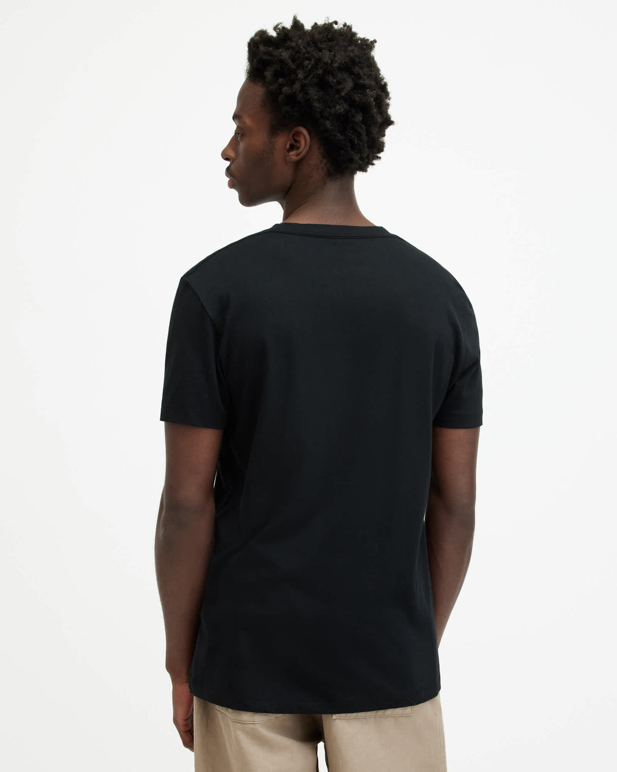 Tonic Crew Neck Slim Ramskull T-Shirt Jet Black