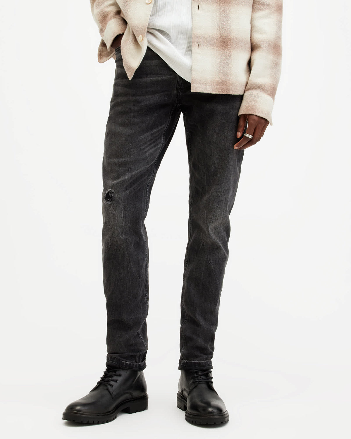 Rex Slim Fit Soft Stretch Denim Jeans Washed Black