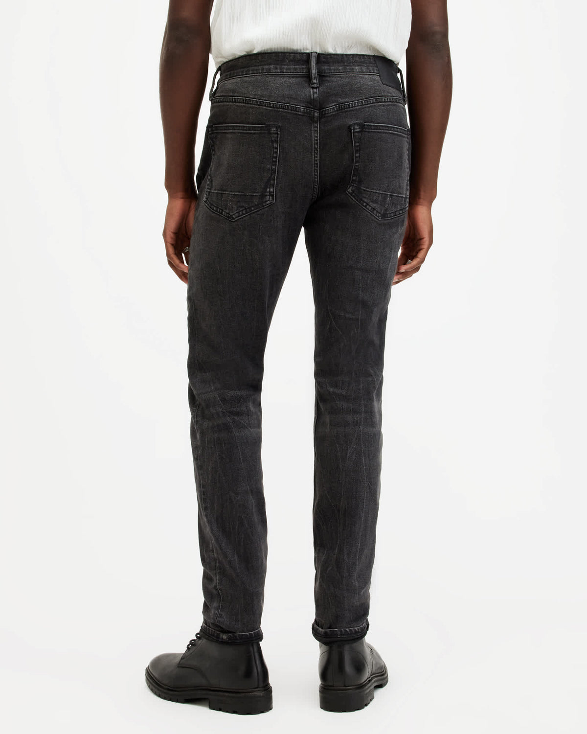 Rex Slim Fit Soft Stretch Denim Jeans Washed Black