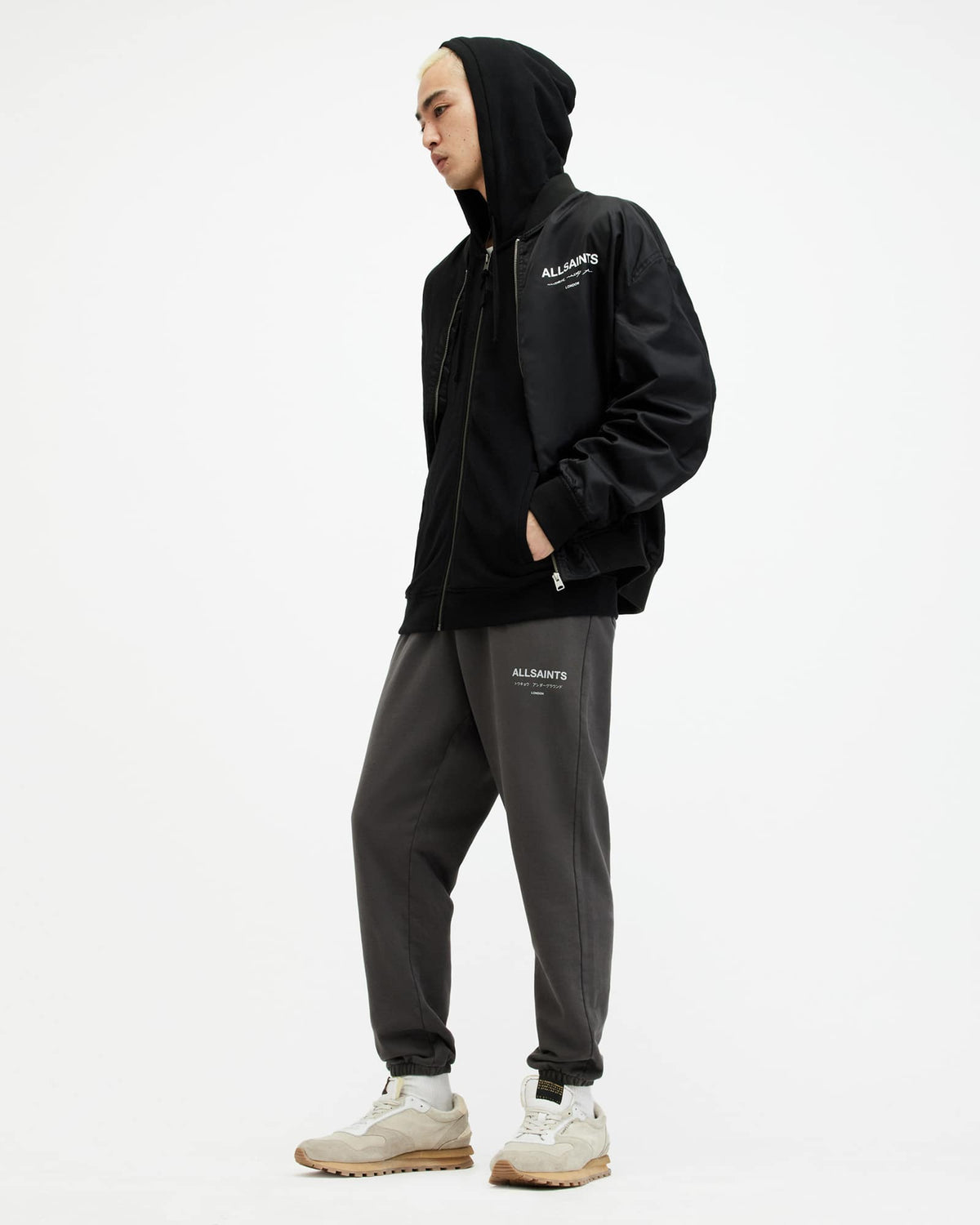 Raven Zip Up Ramskull Hoodie Black