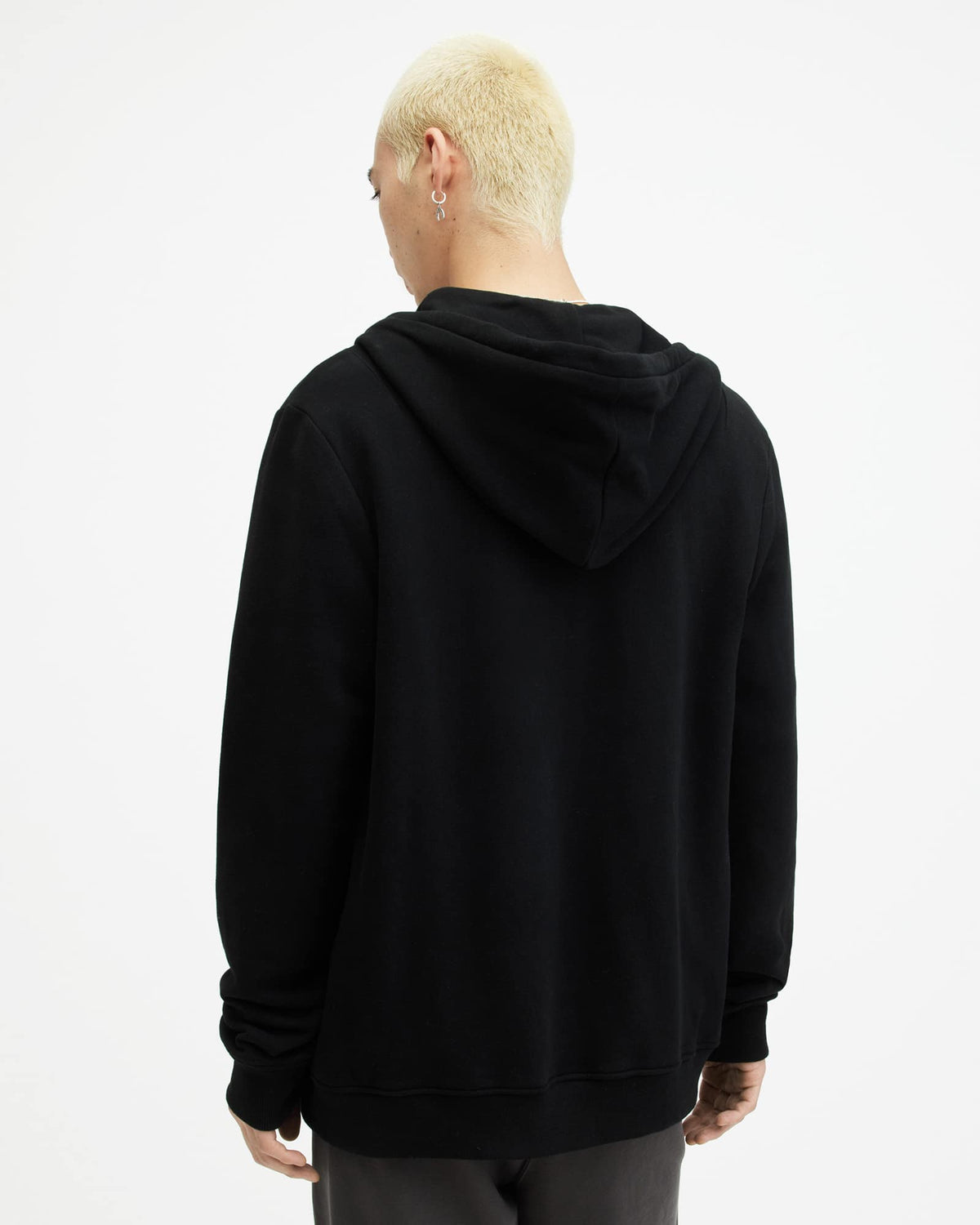 Raven Zip Up Ramskull Hoodie Black