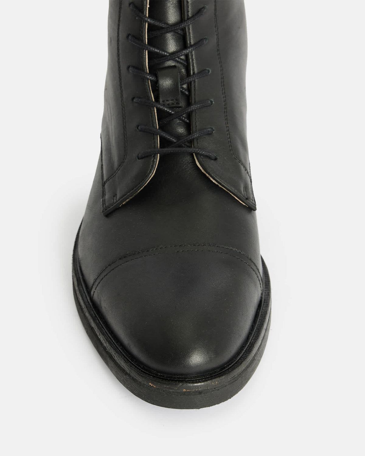 Drago Leather Lace Up Boots Black