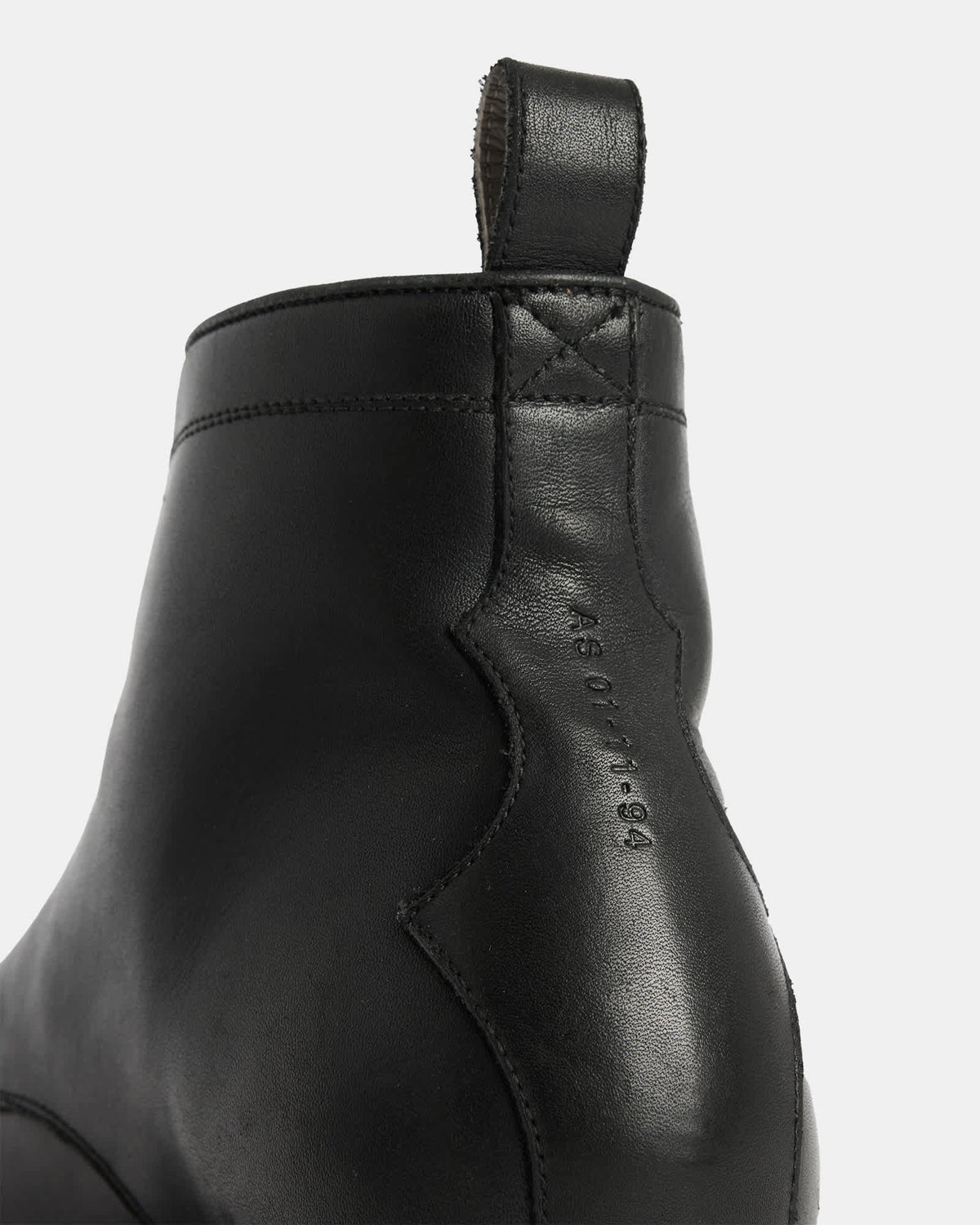 Drago Leather Lace Up Boots Black