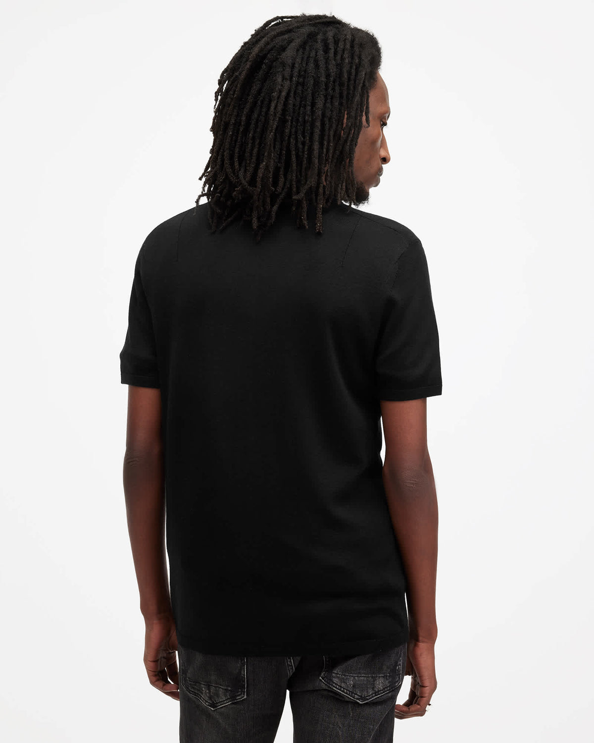 Mode Merino Short Sleeve Polo Shirt Black