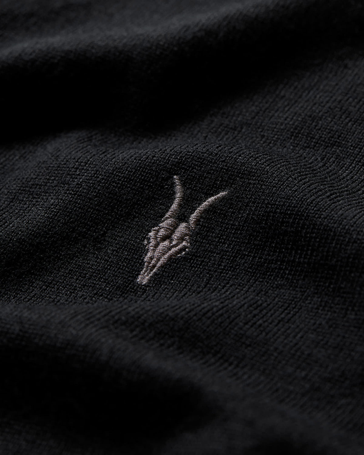 Mode Merino Short Sleeve Polo Shirt Black