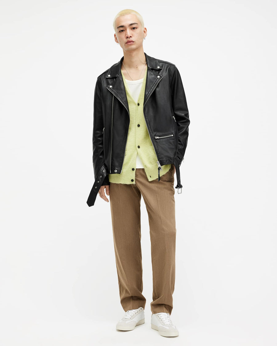 Wick Leather Biker Jacket Black