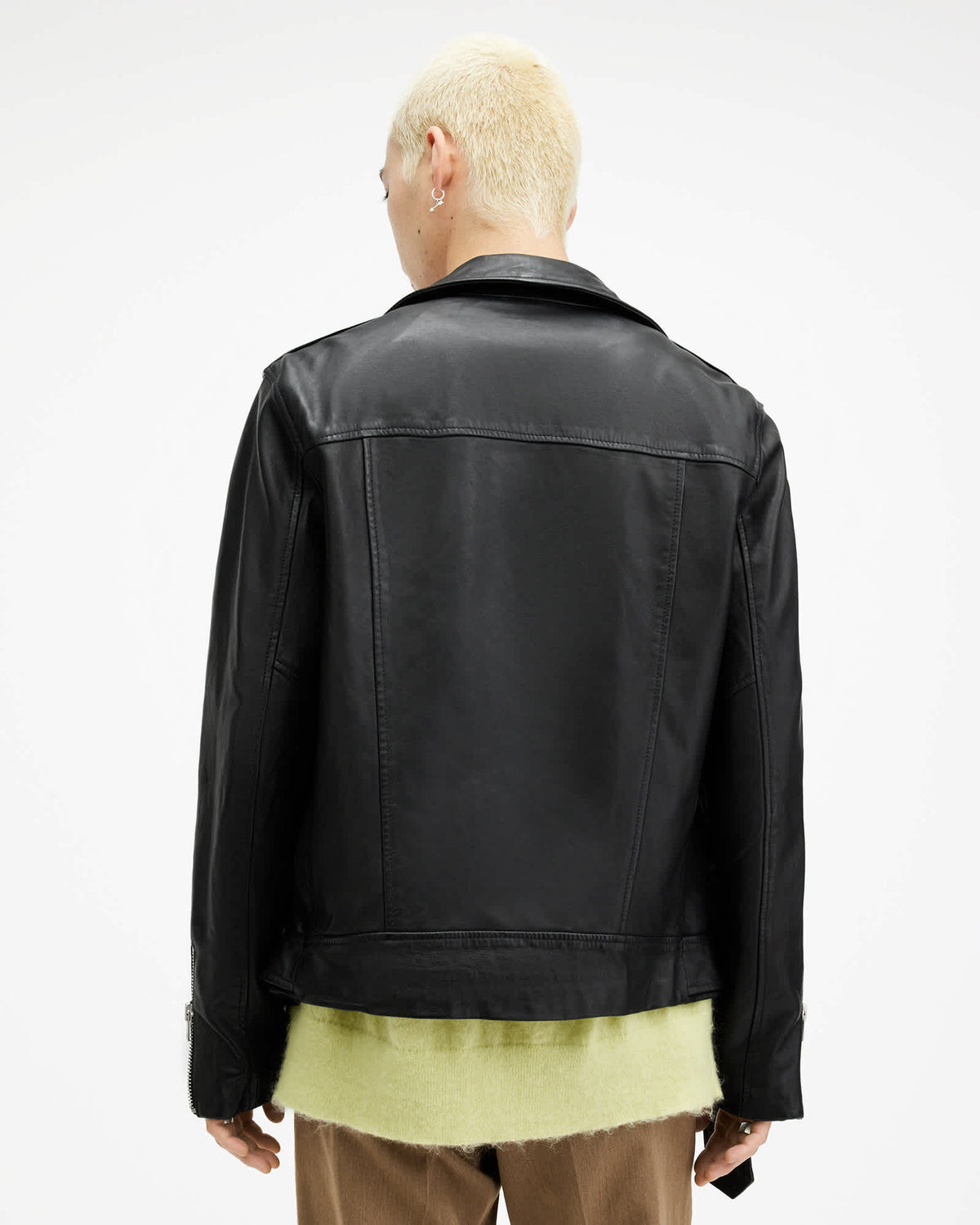 Wick Leather Biker Jacket Black