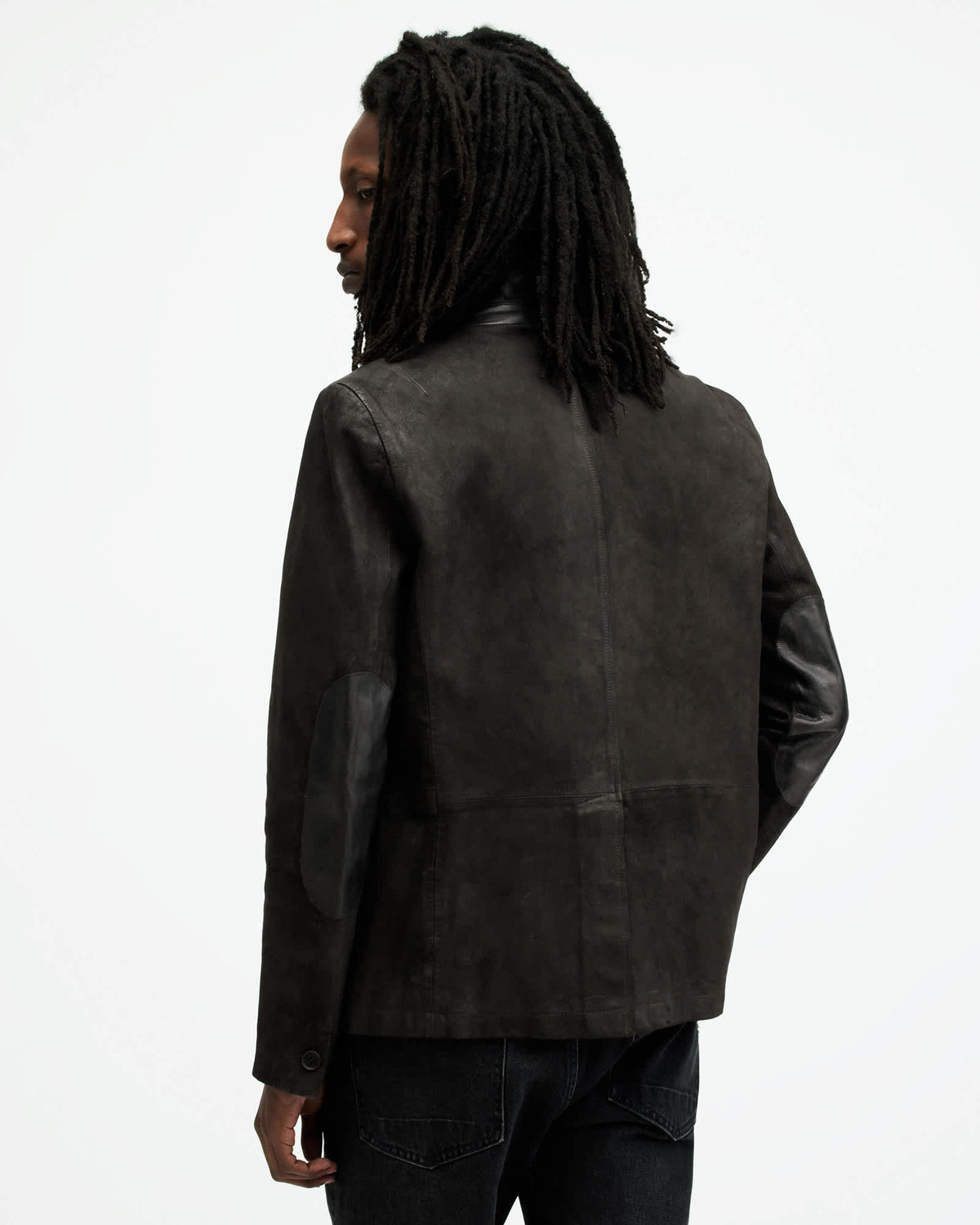 Survey Waxed Suede Double Layer Blazer ANTHRACITE GREY