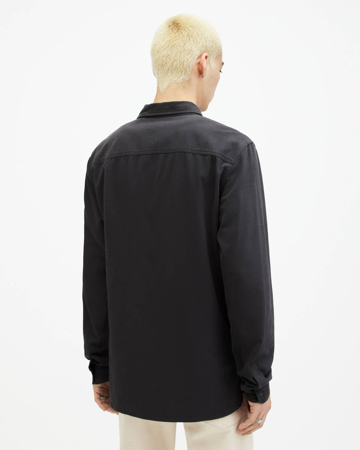Lovell Long Sleeve Ramskull Shirt Washed Black