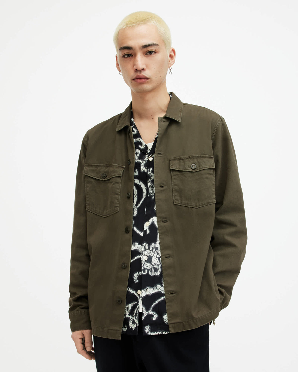 Spotter Long Sleeve Military Overshirt CARGO GREEN