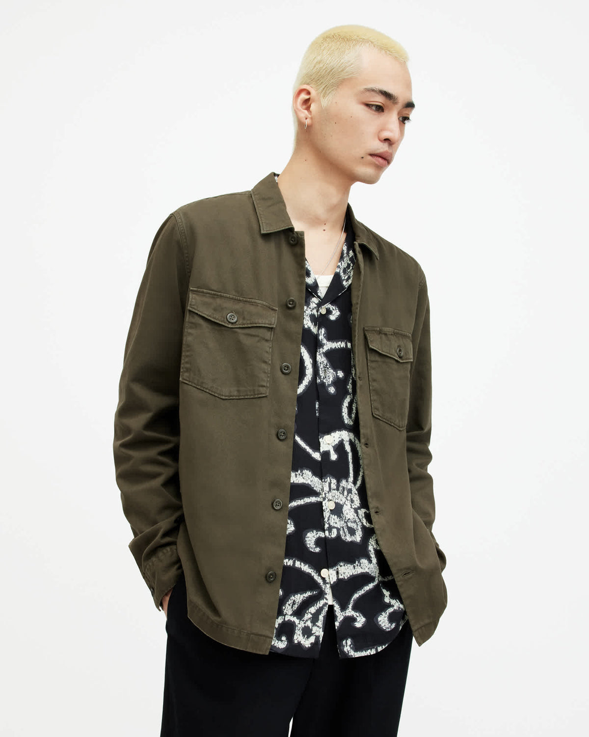 Spotter Long Sleeve Military Overshirt CARGO GREEN