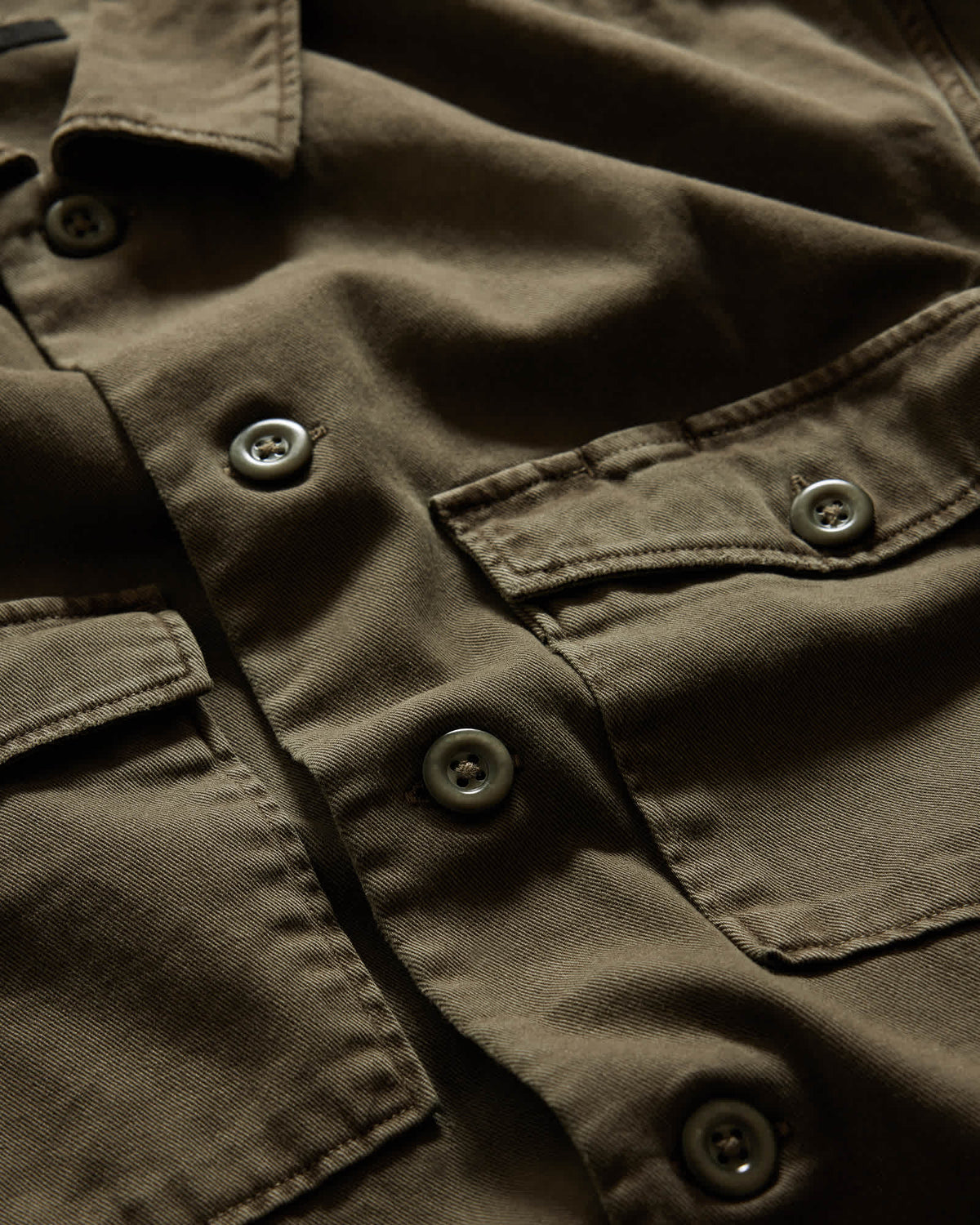 Spotter Long Sleeve Military Overshirt CARGO GREEN
