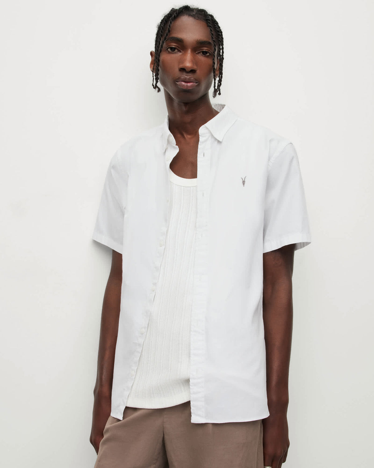 Hawthorne Ramskull Short Sleeve Shirt White
