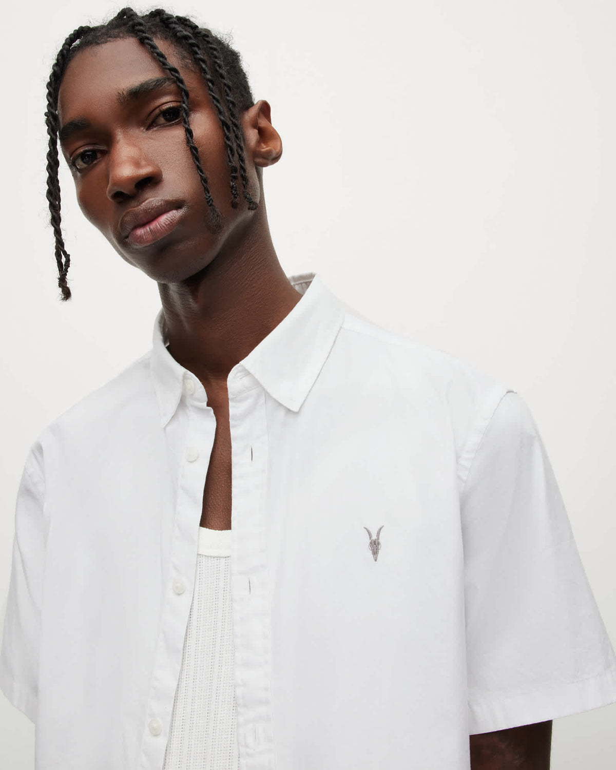 Hawthorne Ramskull Short Sleeve Shirt White