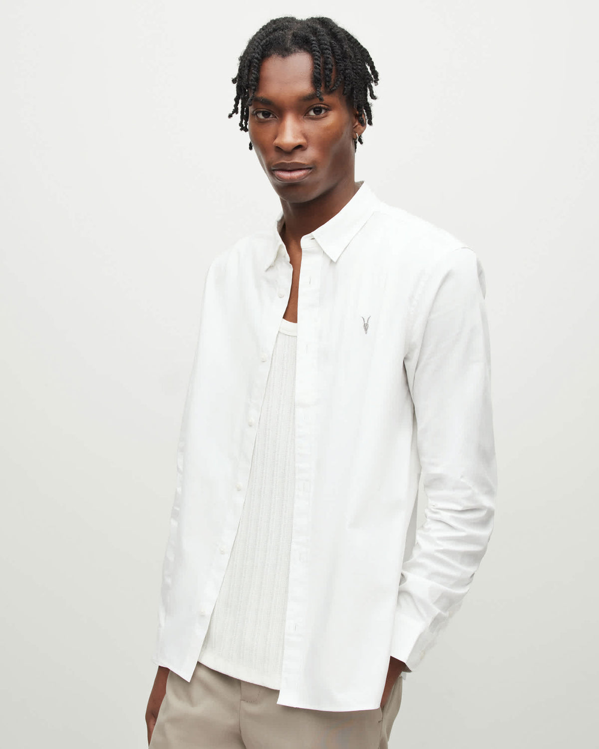 Hawthorne Ramskull Stretch Fit Shirt White