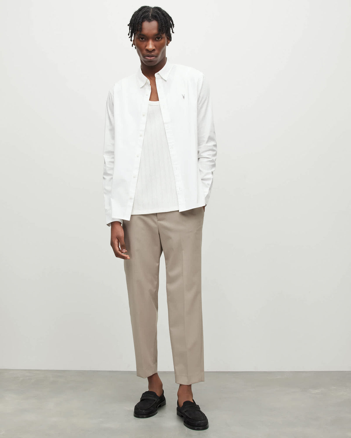 Hawthorne Ramskull Stretch Fit Shirt White