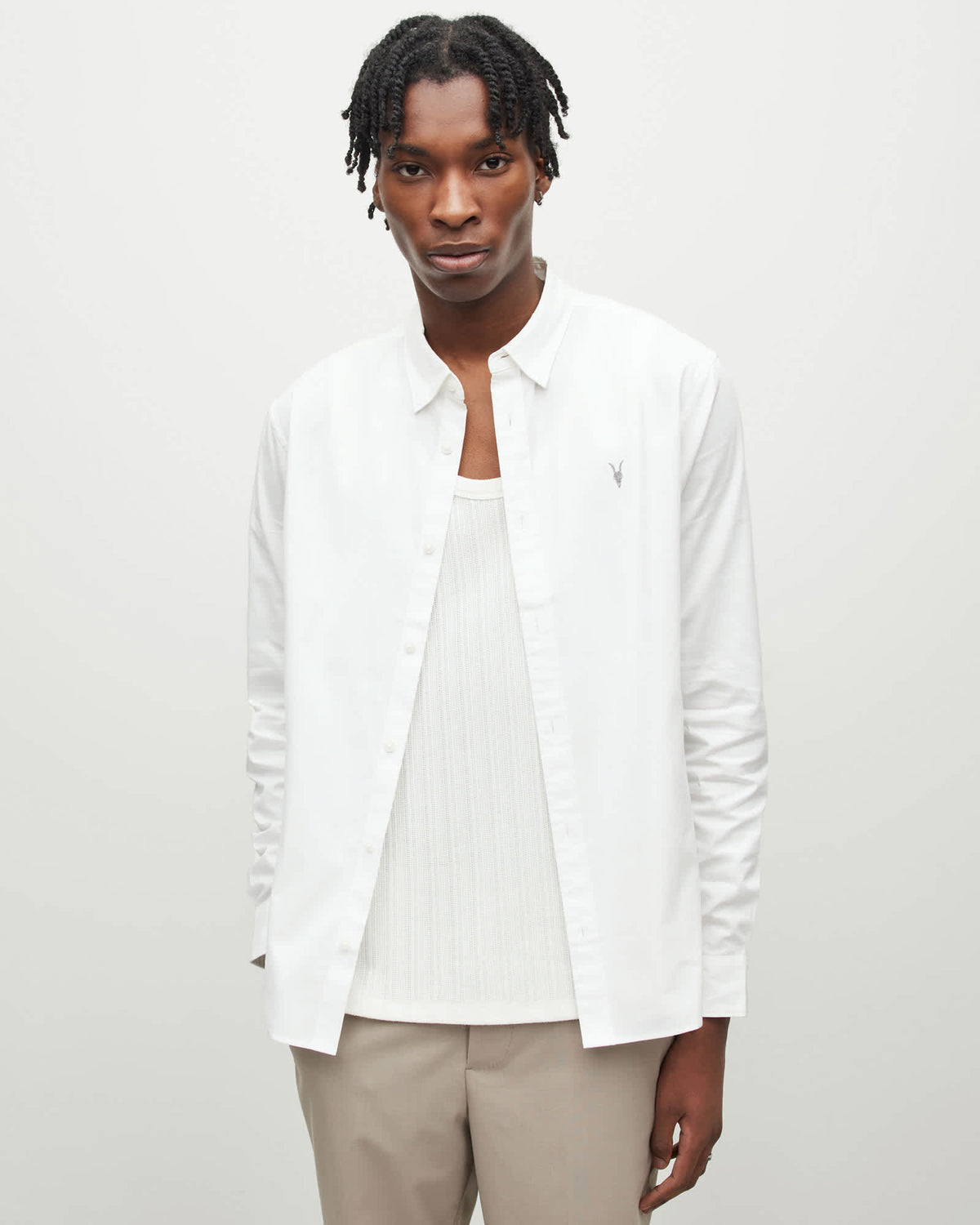 Hawthorne Ramskull Stretch Fit Shirt White