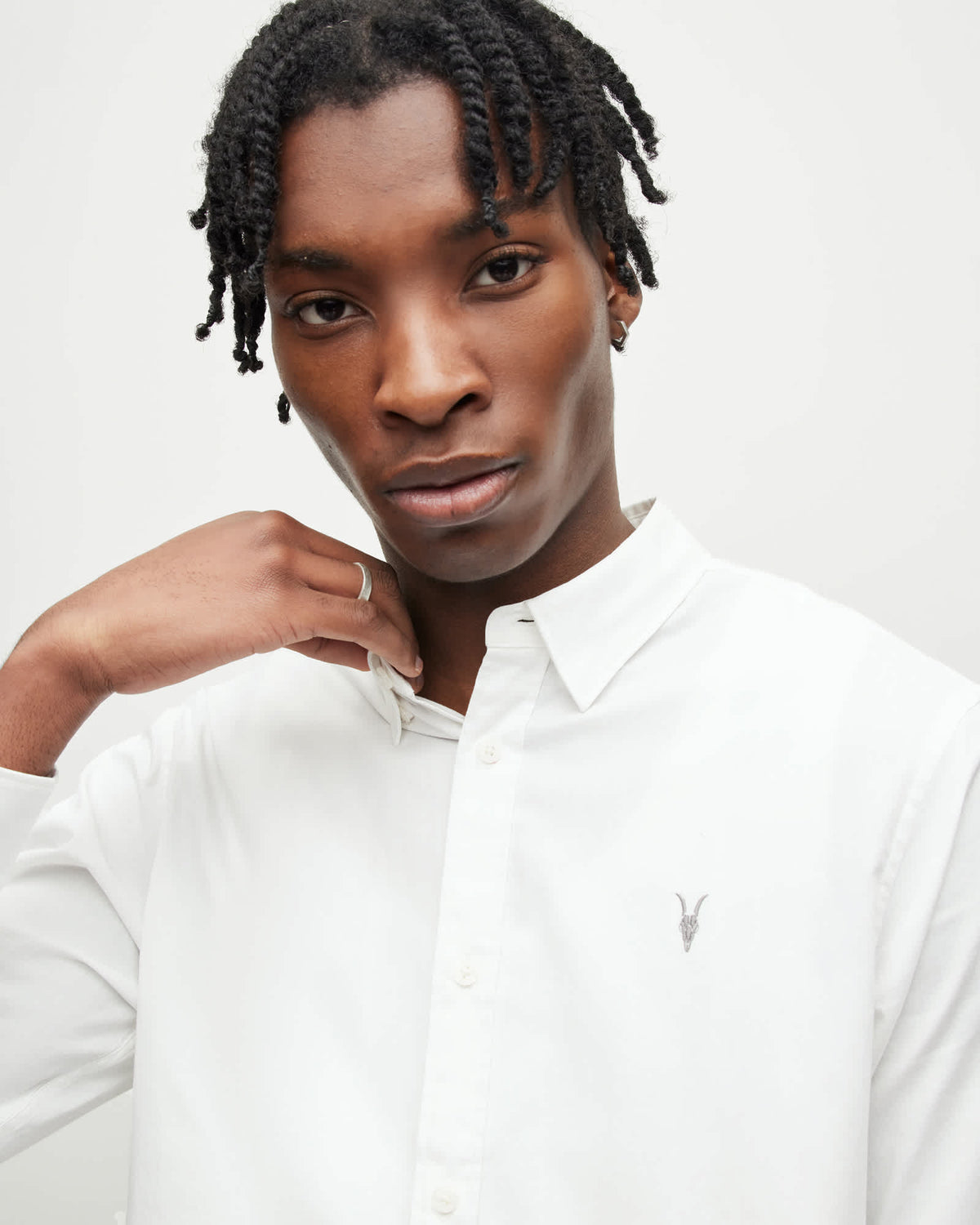 Hawthorne Ramskull Stretch Fit Shirt White