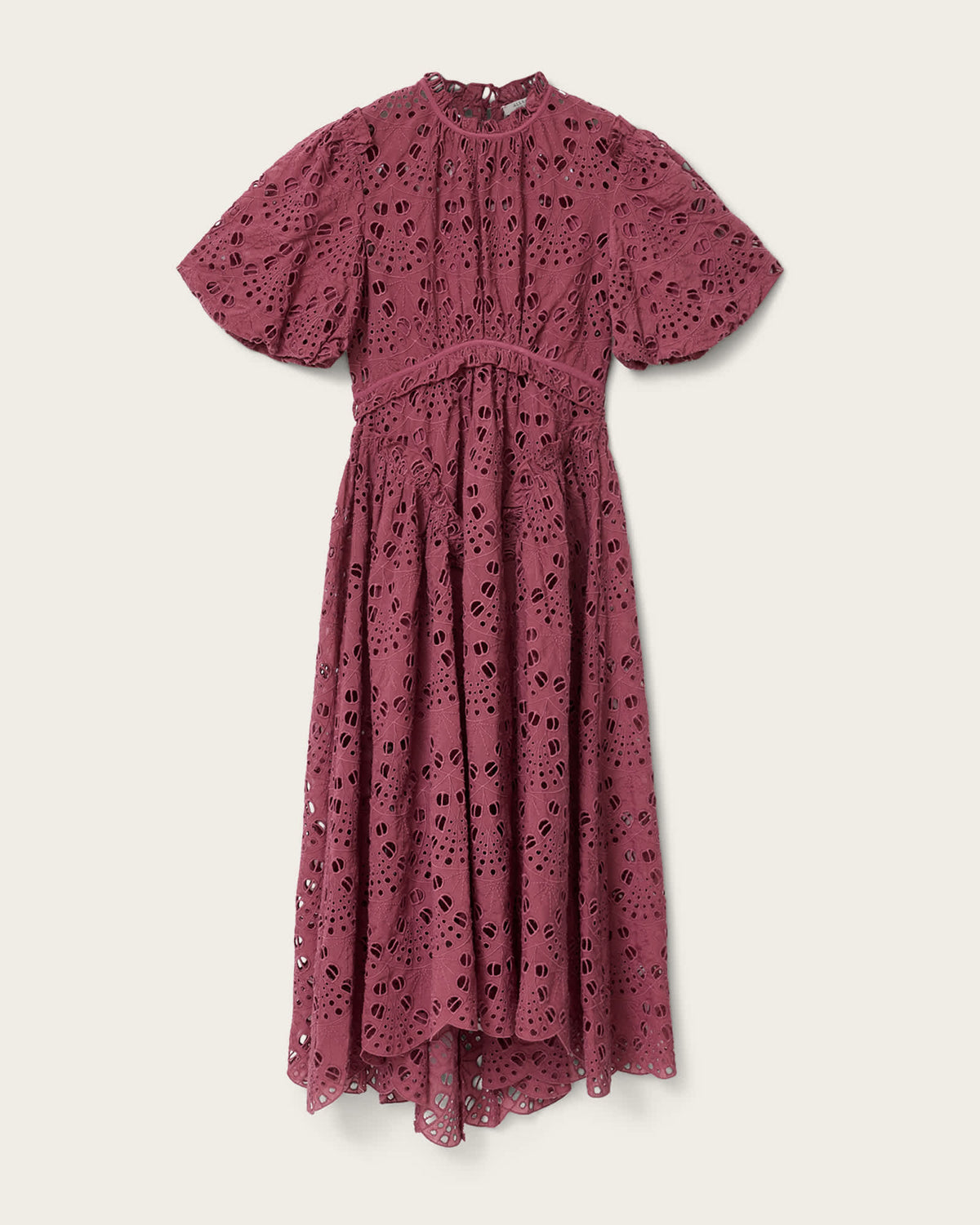 Odette Broiderie Anglais Maxi Dress RASPBERRY PINK