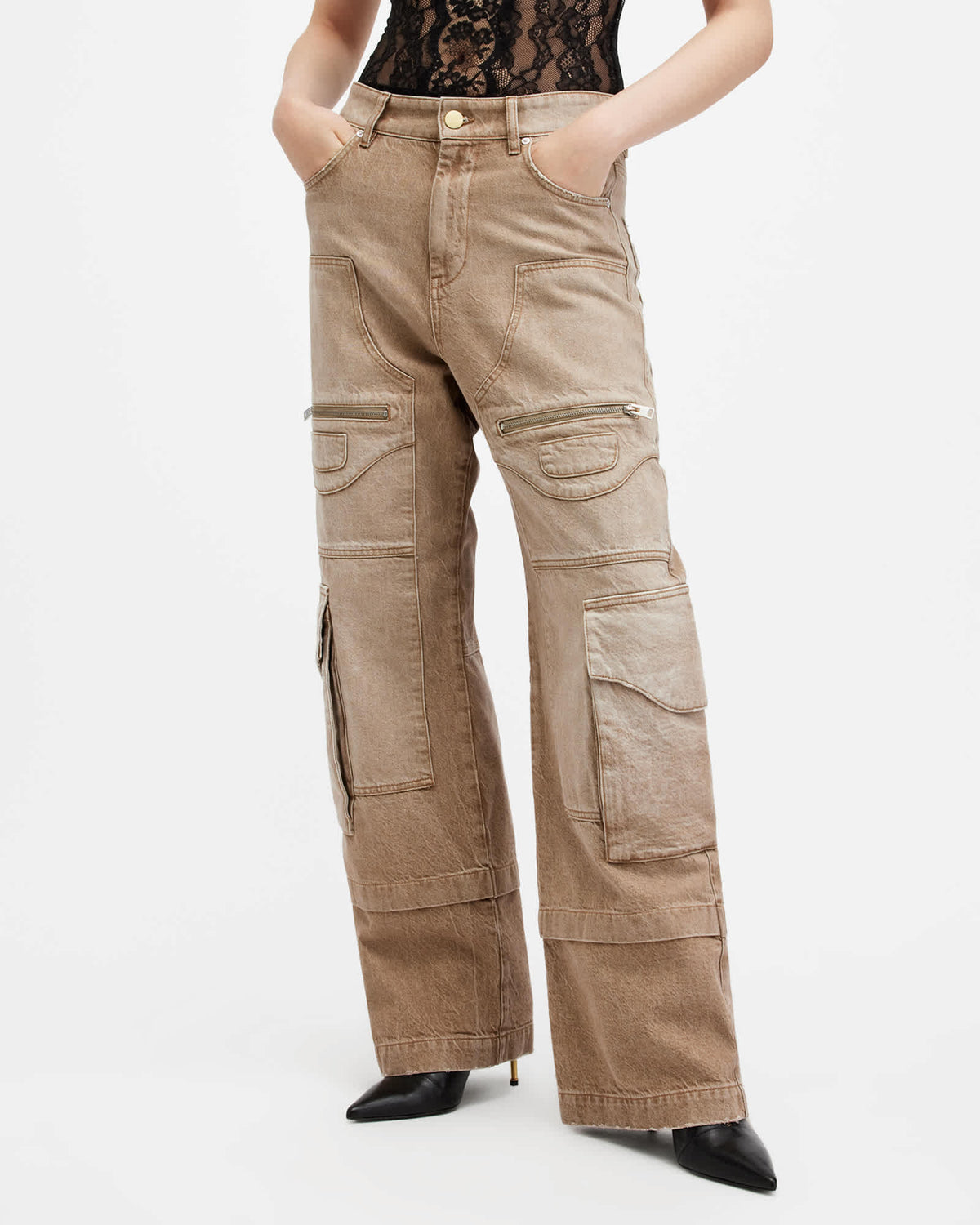 Archie And Willow Denim Co-ord Set Light Brown