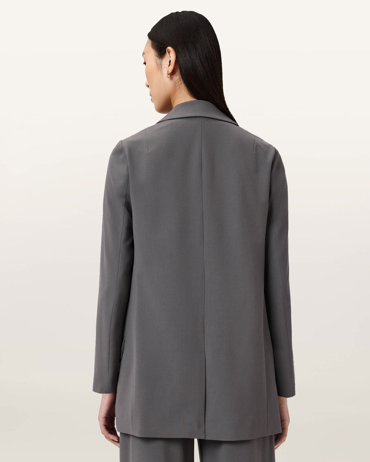 Aleida Lightweight Tri Blazer DARK GULL GREY