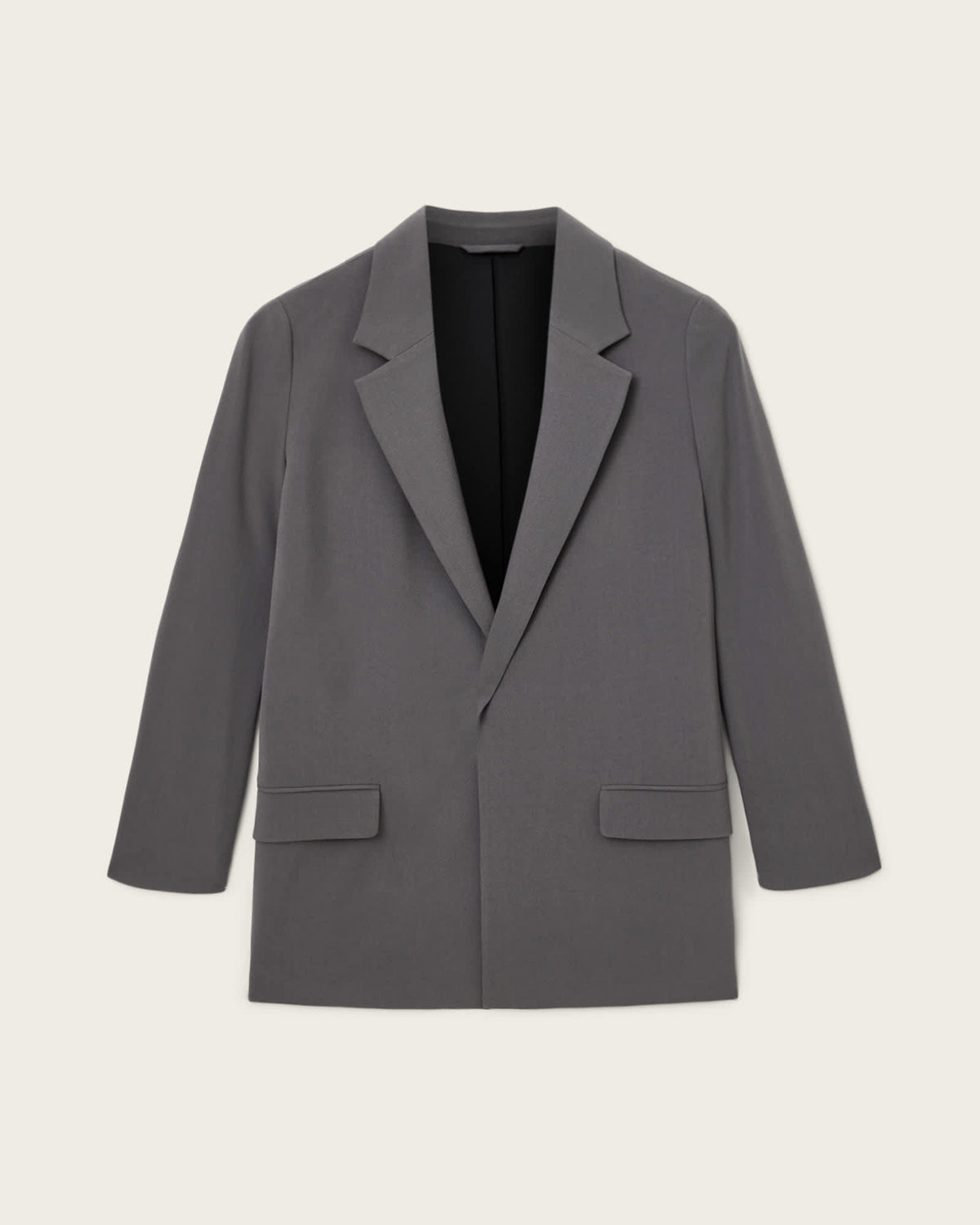Aleida Lightweight Tri Blazer DARK GULL GREY