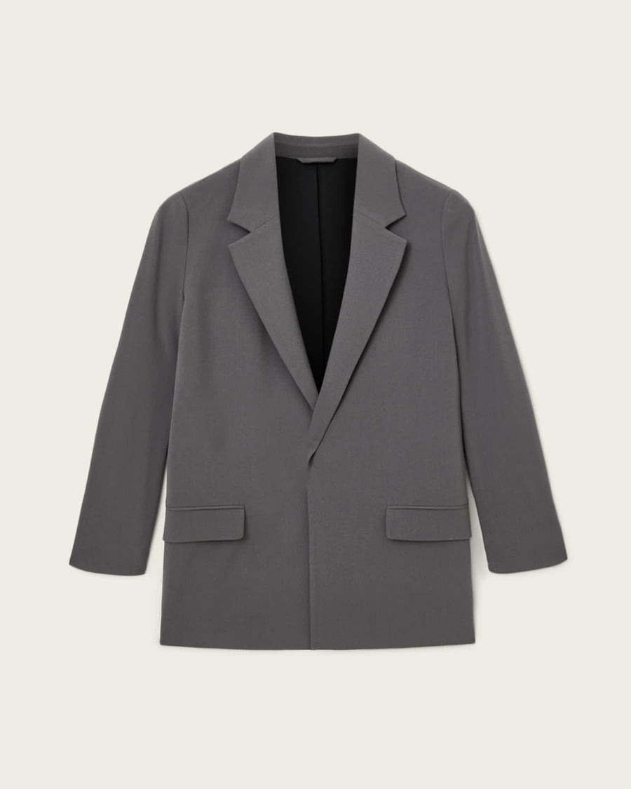 Aleida Lightweight Tri Blazer DARK GULL GREY