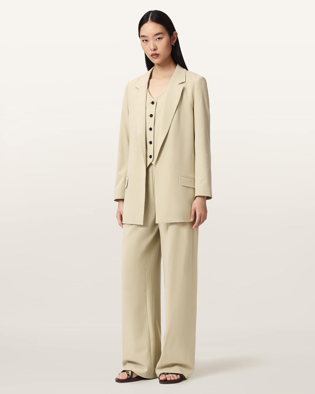 Aleida Lightweight Tri Blazer HAZE GREEN