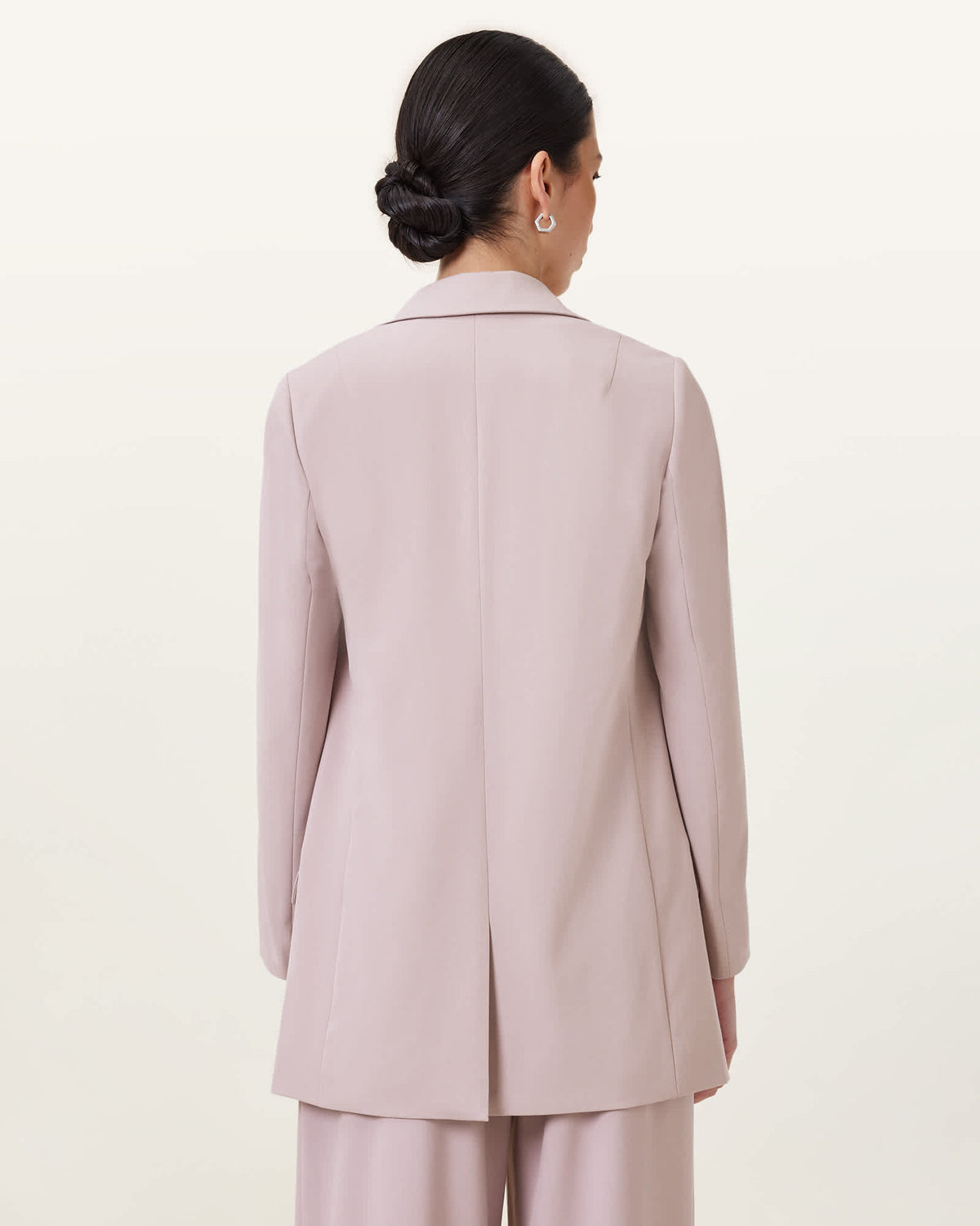 Aleida Lightweight Tri Blazer MAUVE CHALK PINK