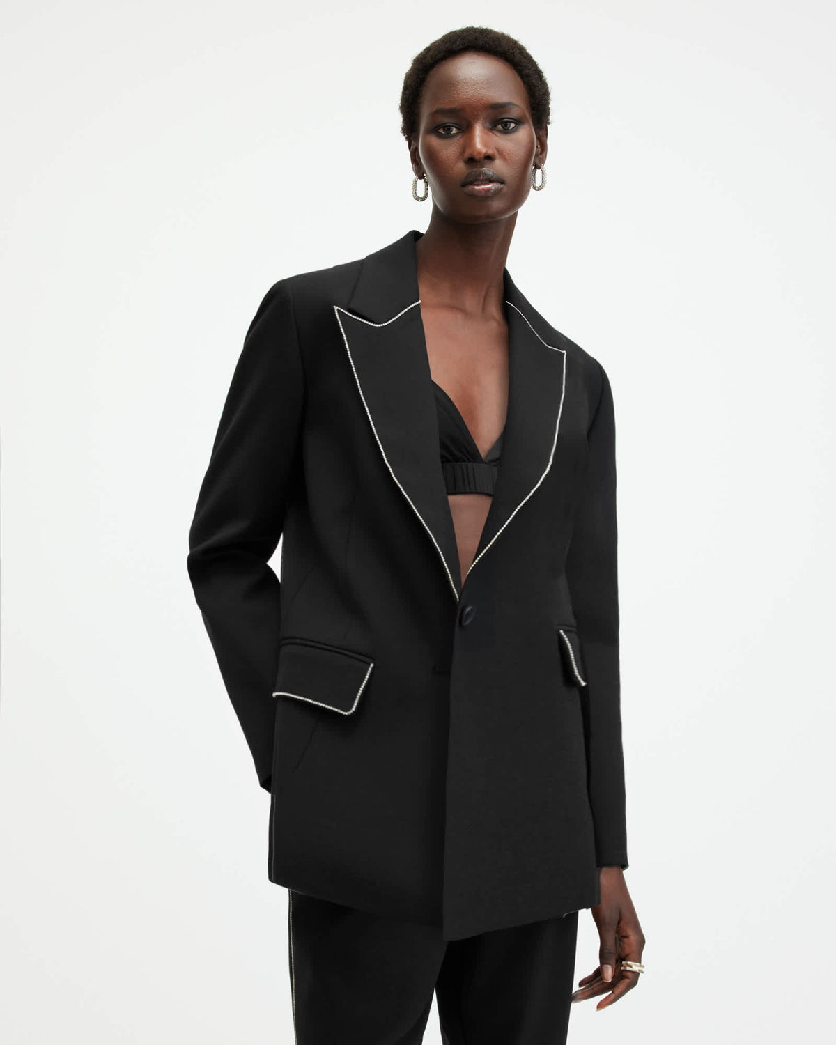 Atlas Embellished Suit Black