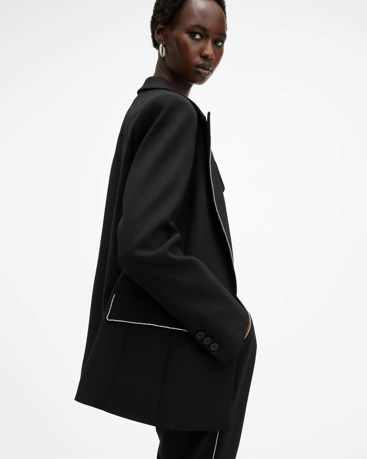 Atlas Embellished Suit Black