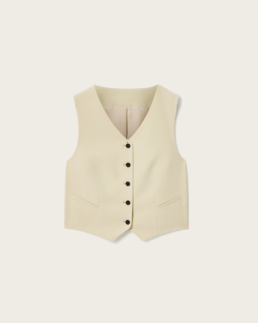 Aleida Lightweight Tri Waistcoat HAZE GREEN