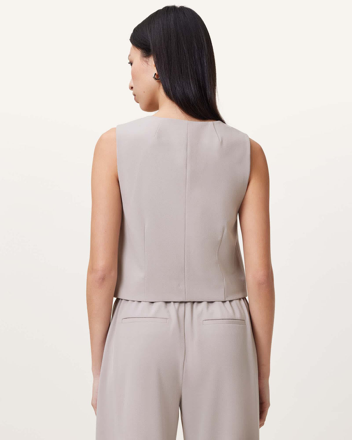 Aleida Lightweight Tri Waistcoat GREIGE BROWN
