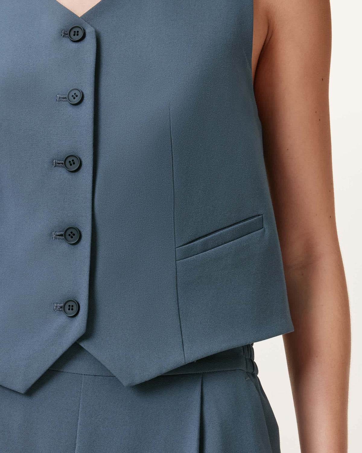 Aleida Lightweight Tri Waistcoat TURBULENCE GREY