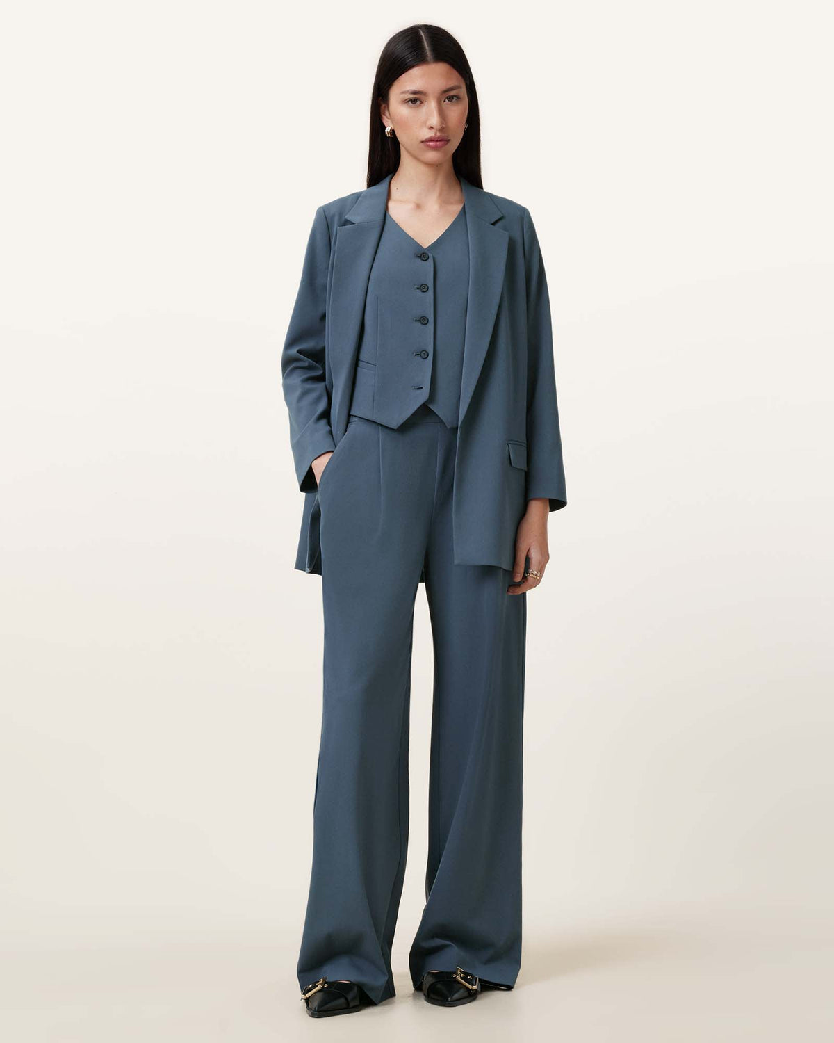 Aleida Lightweight Tri Waistcoat TURBULENCE GREY