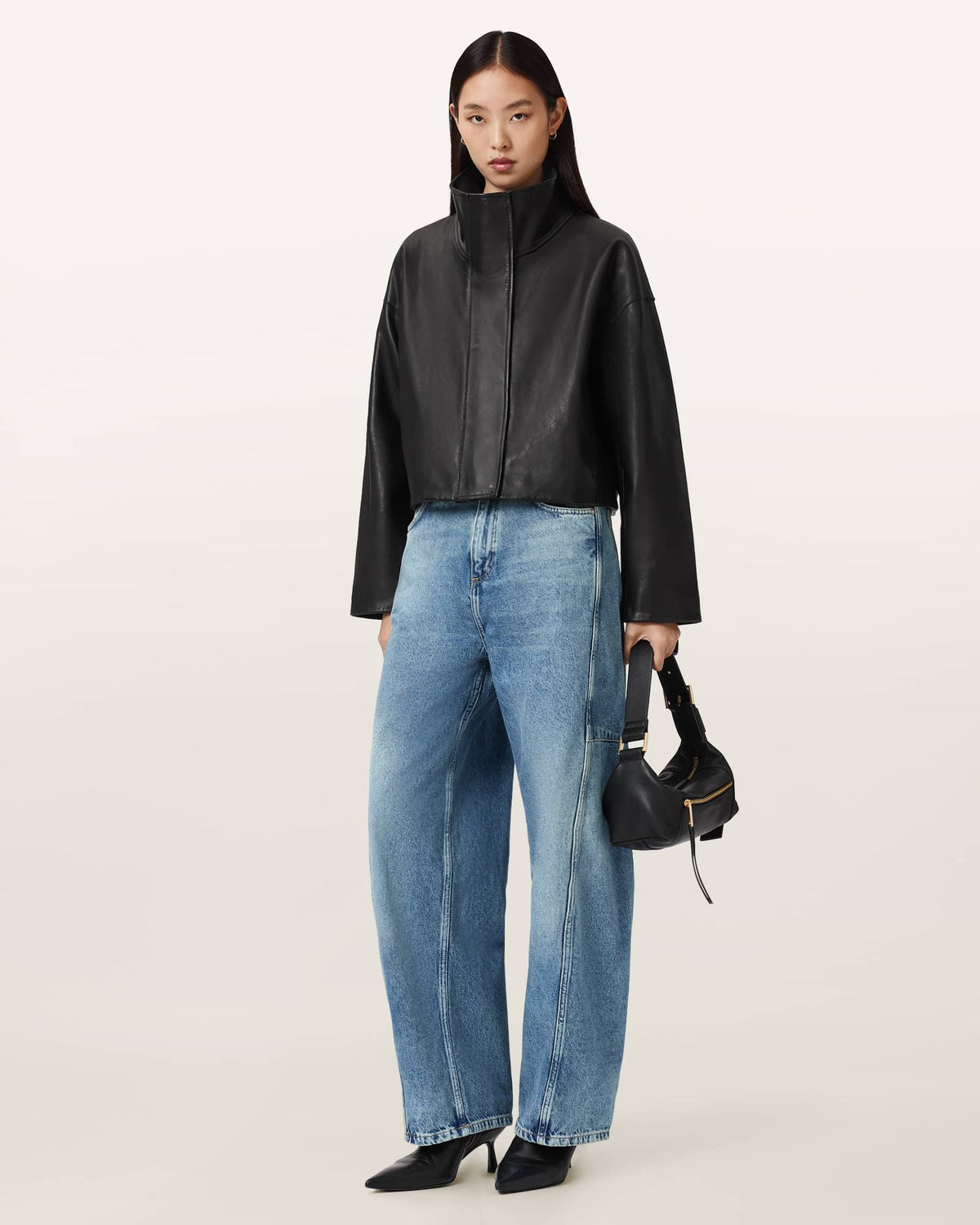 Carter Barrel Leg Jeans Mid Indigo