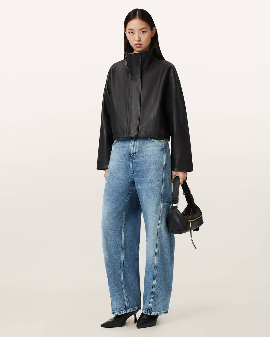 Carter Barrel Leg Jeans Mid Indigo