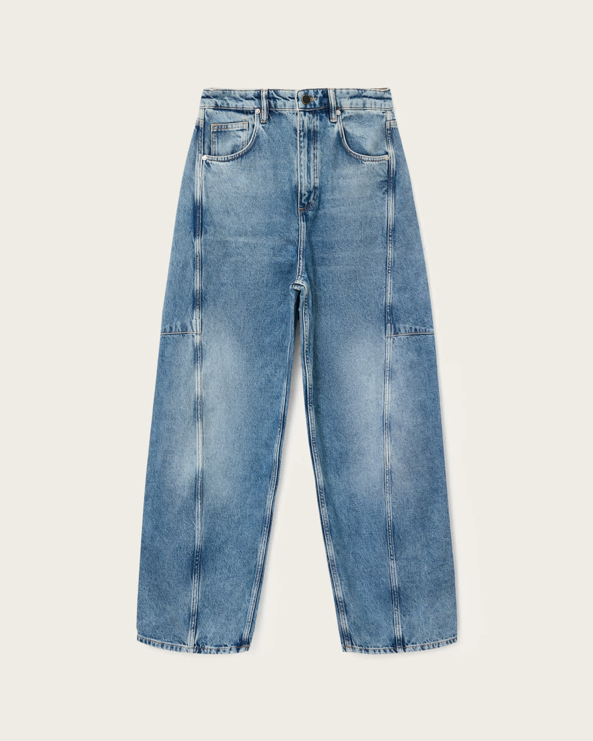 Carter Barrel Leg Jeans Mid Indigo