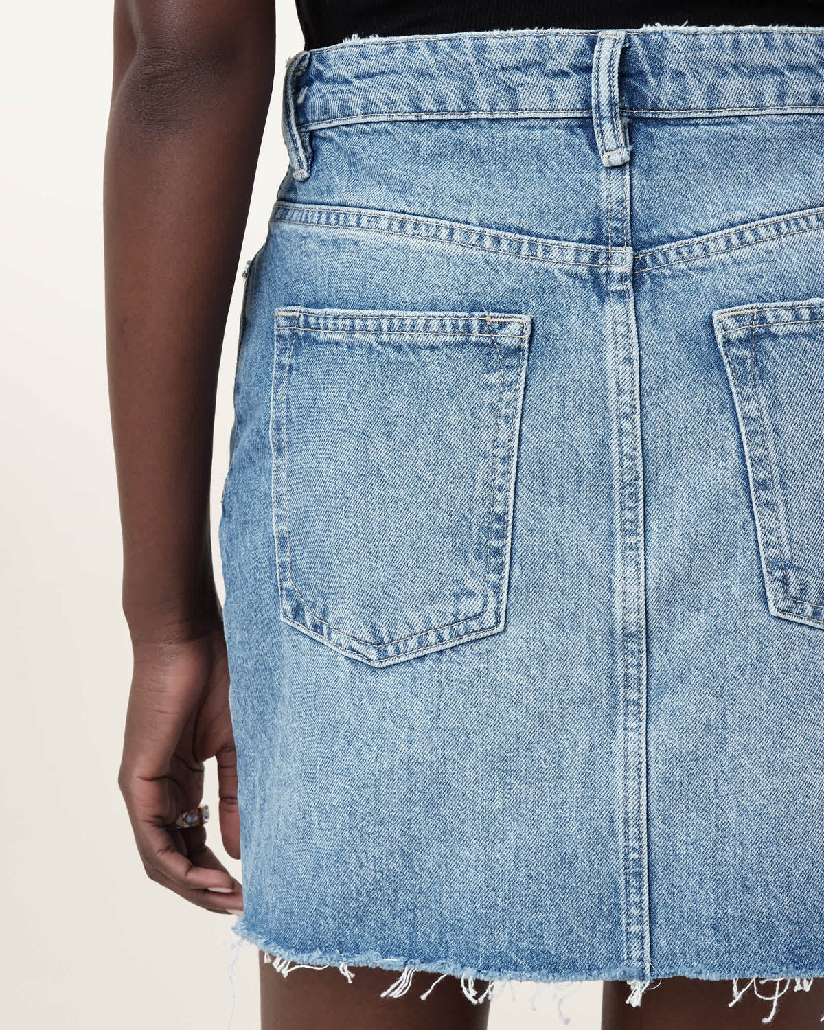 Aki Crossover Skirt Light Indigo